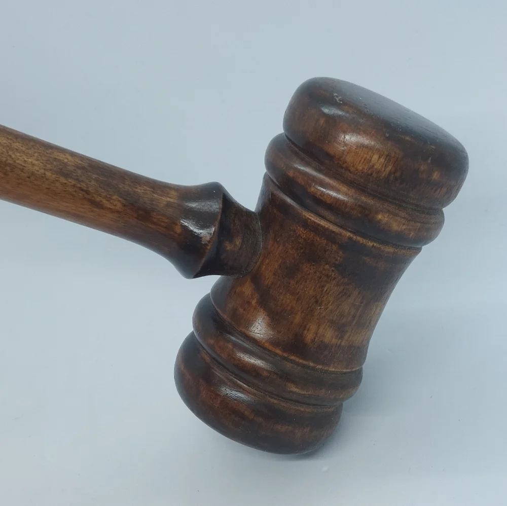 Unbranded wooden gavel